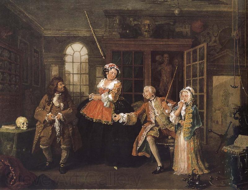 William Hogarth Painting fashionable marriage group s visit to doctor